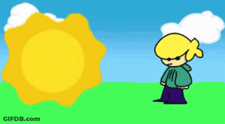Hot Sun Shine Hits GIF