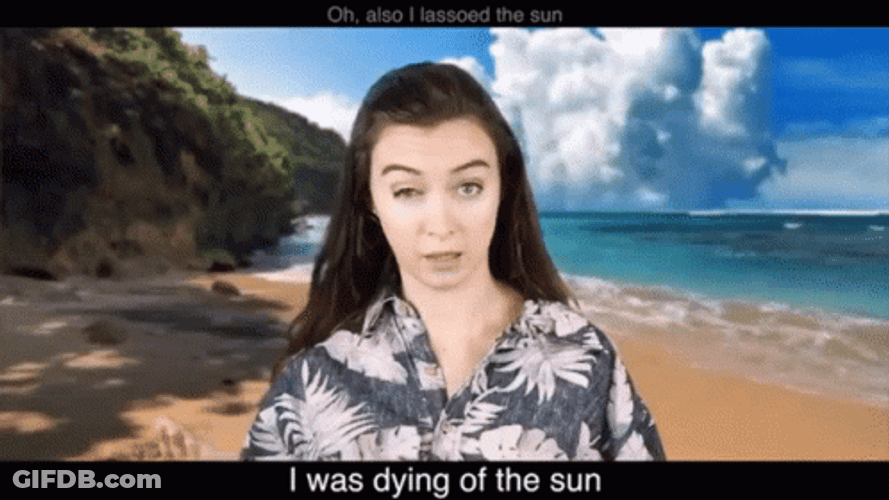 Hot Sun Was Dying GIF