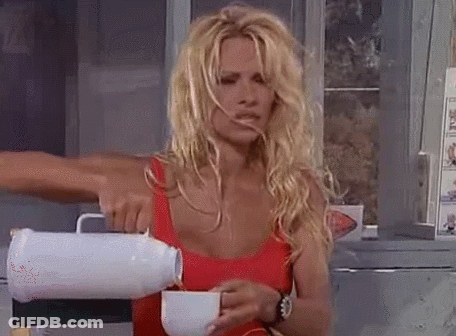 Hot Tea Pamela Anderson GIF