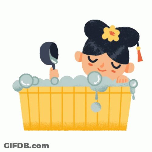 Hot To Go Busy Princess Enjoying A Bath GIF