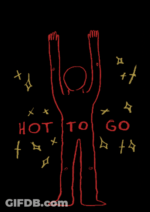 Hot To Go Heart Love Sticker GIF