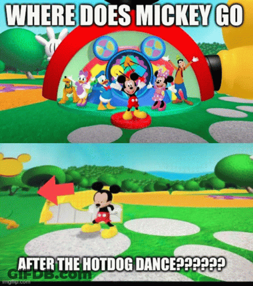 Hot To Go Where Does Mickey Go GIF