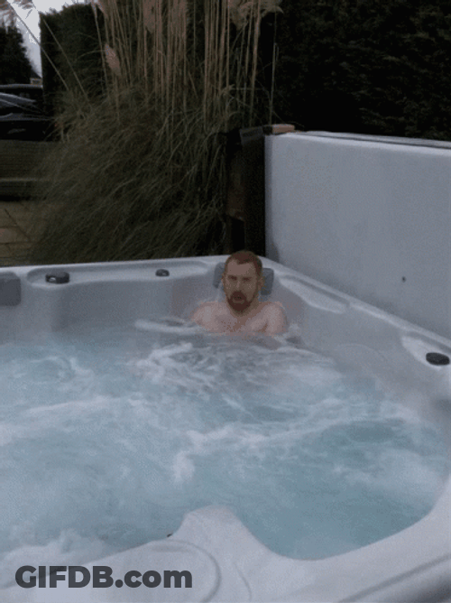 Hot Tub Alone GIF