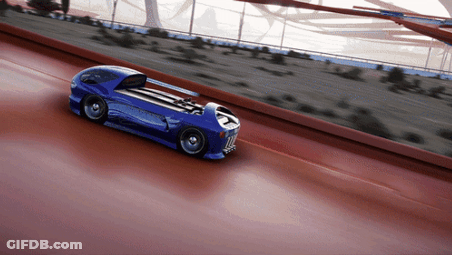 Hot Wheels Blue Deora II GIF