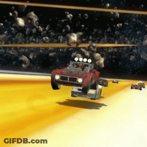 Hot Wheels Flying Overtake GIF