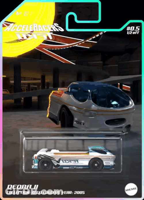 Hot Wheels White Car Deora II GIF