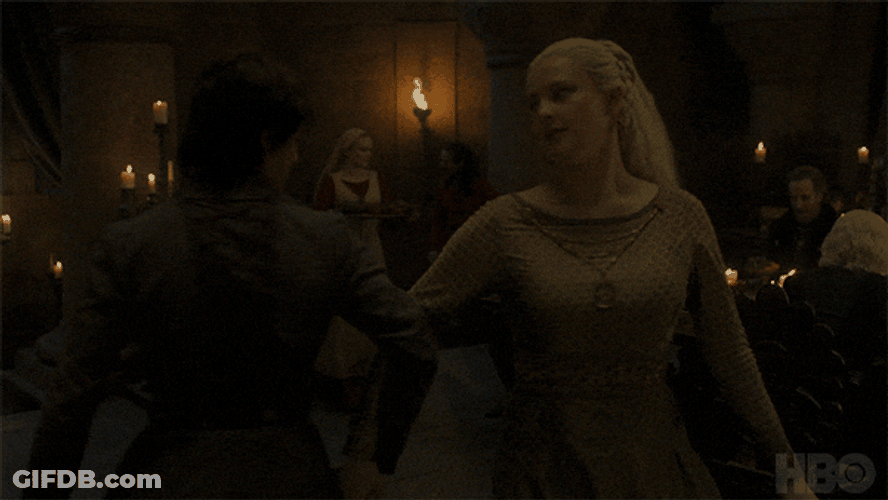 Hotd Jacaerys Velaryon And Helaena Targaryen Dancing GIF