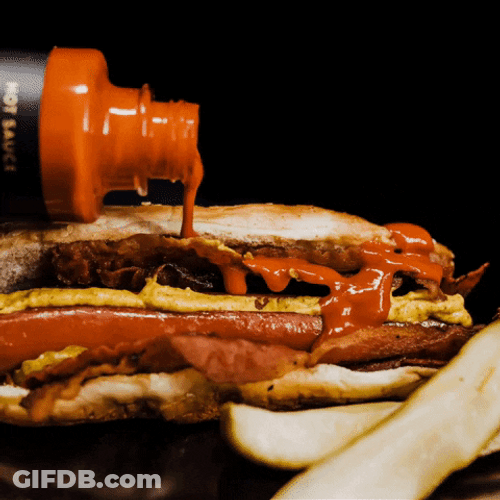 Hotdog Got My Fingers Stained With Catsup GIF