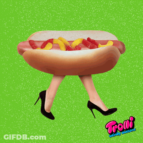 Hotdog Walk Fingers Off GIF