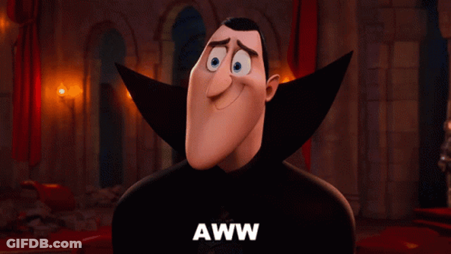 Hotel Transylvania Dracula Aww Expression GIF