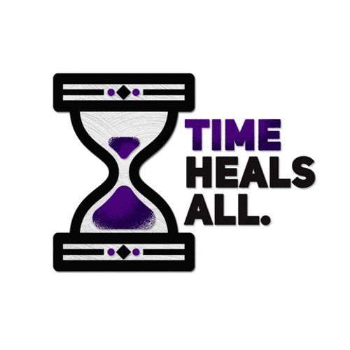 Hourglass Means Time Heals All GIF