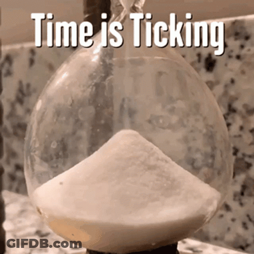 Hourglass Ticking Clock GIF
