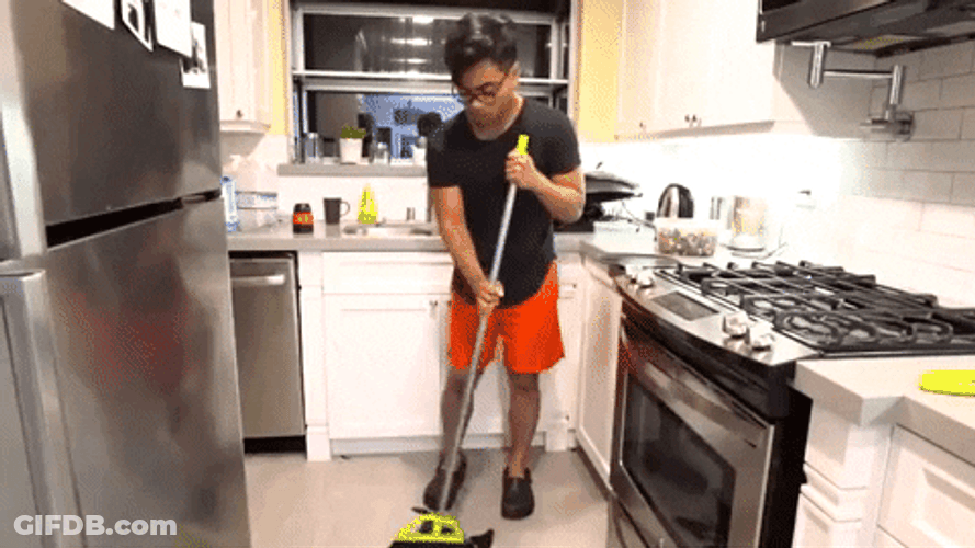 House Cleaning Funny Twerk GIF