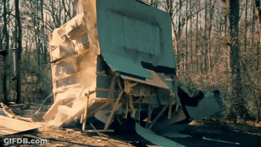 House Destroyed Going Down GIF