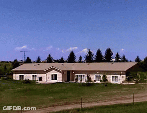 House Explosion GIF