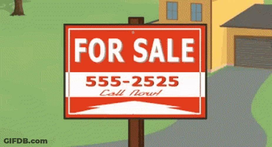 House For Sale Animated Characters GIF