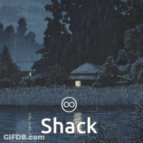 House In The Rain Saying Shack GIF