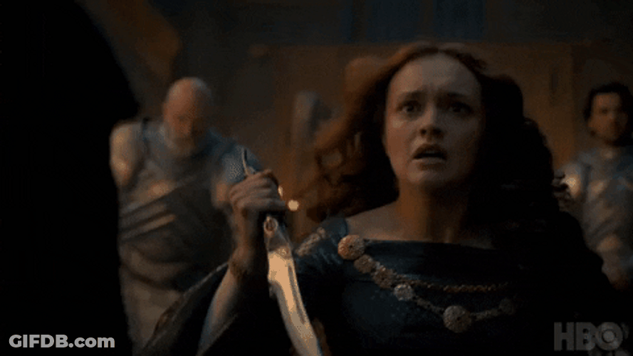 House Of The Dragon Alicent Hightower Running GIF