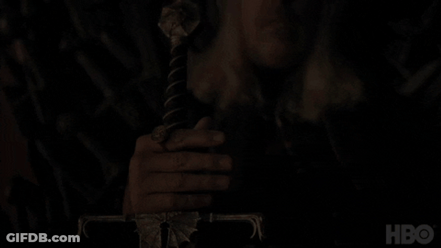 House Of The Dragon King Viserys With Sword GIF