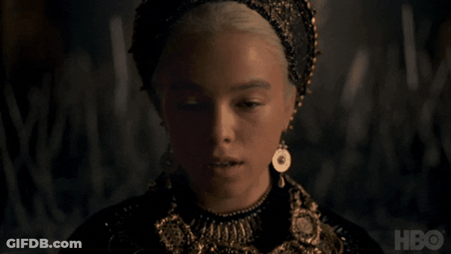 House Of The Dragon Rhaenyra Close Up GIF