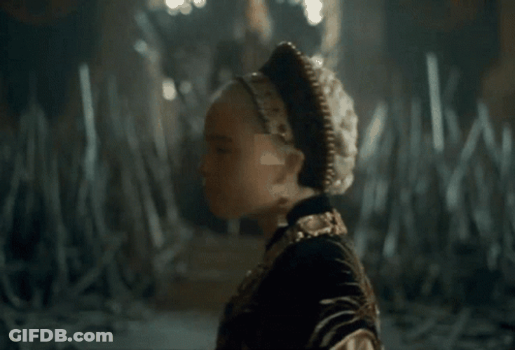House Of The Dragon Young Rhaenyra Targaryen Sighing GIF