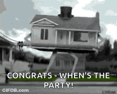 House On Stilts Congratulating When's The Party GIF