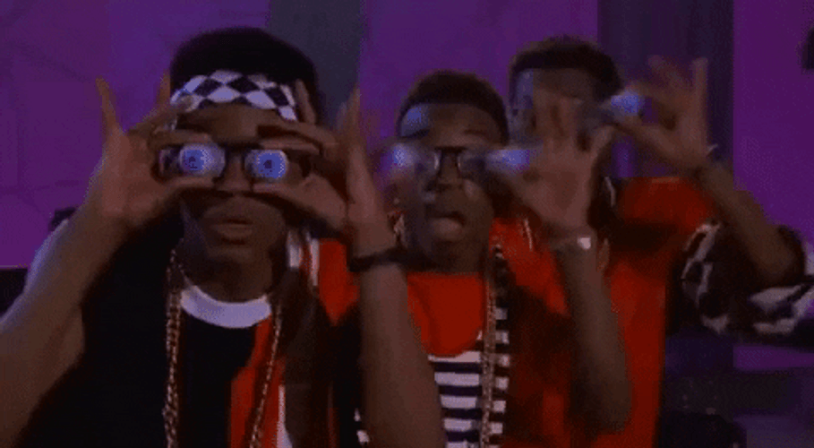 House Party 3 Men Looking GIF