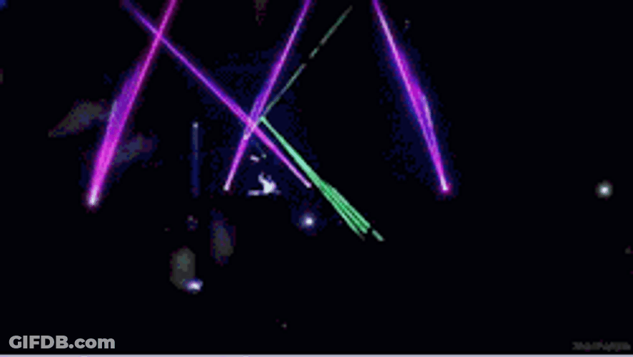 House Party Exploding Lights GIF