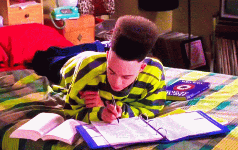 House Party Guy Studying GIF
