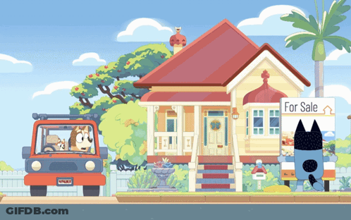 House With For Sale Sign GIF