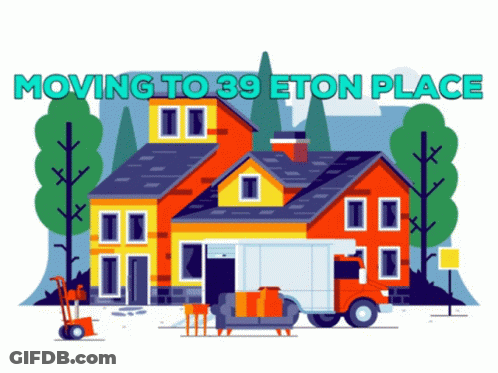 House With Moving To 39 Eton Place GIF