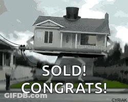 House With Top Hat On Truck GIF