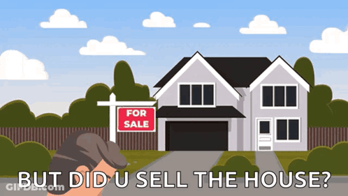House With Tree And Driveway GIF