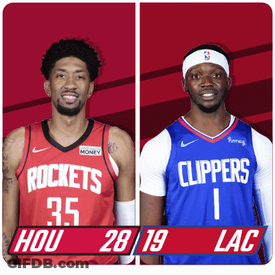 Houston Rockets Vs La Clippers First-Second Period Break GIF
