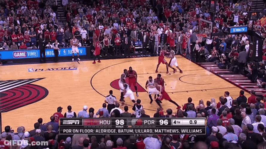 Houston Rockets VS Portland Trail Blazers Espn GIF