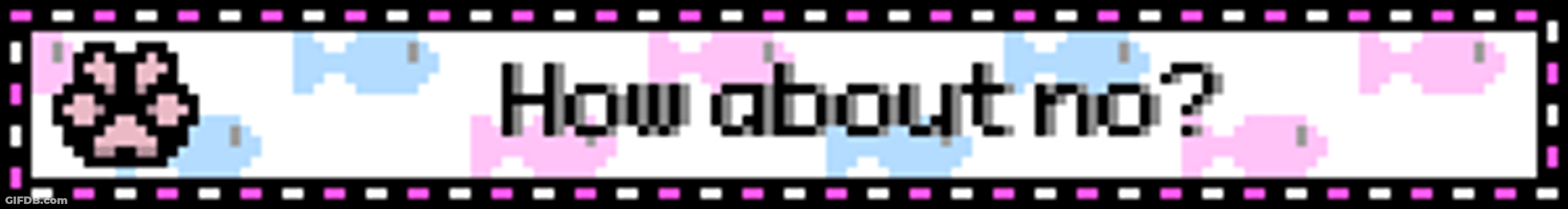 How About No Cat Paw Blinkie GIF