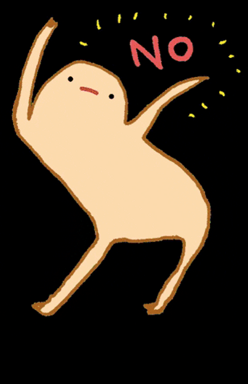 How About No Dancing Blob GIF