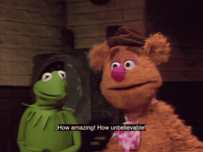 How Amazing How Unbelievable Muppets Kermit Fozzie GIF