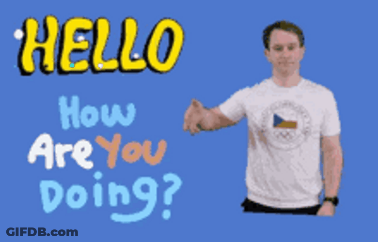 How Are You Doing Hello Waving GIF