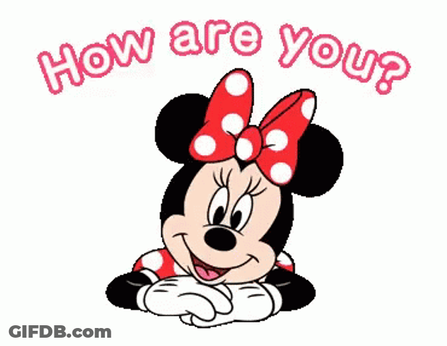 How Are You Doing Minnie Mouse GIF
