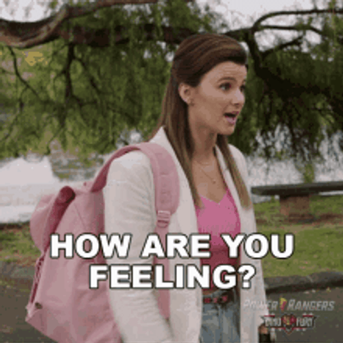 How Are You Feeling Amelia Jones Power Ranger Ask GIF