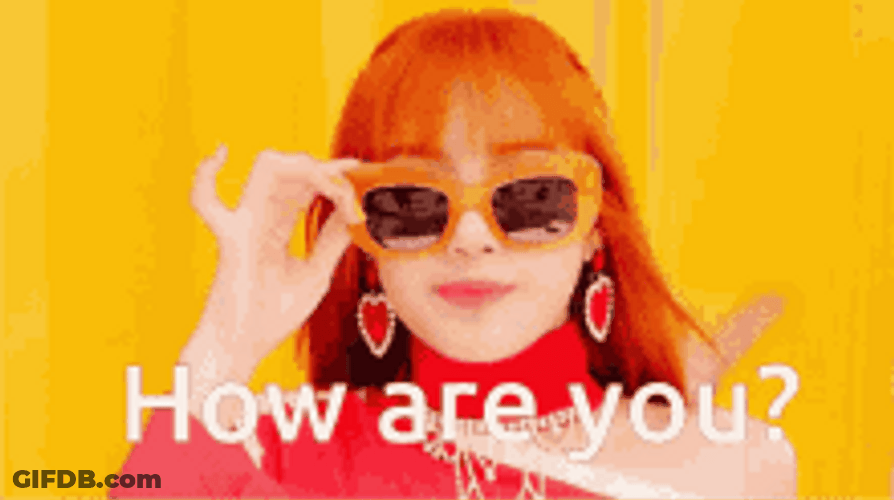 How Are You Lisa Blackpink GIF