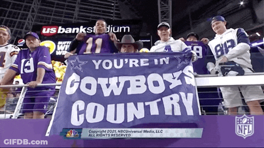How Bout Them Cowboys Country Banner GIF