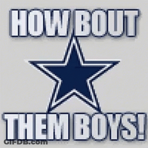 How Bout Them Cowboys Team Blue Star GIF