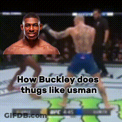 How Buckley Does Thugs Like Usman Is Written On A Picture GIF