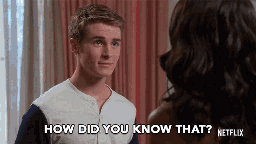 How Did You Know That Suprised GIF