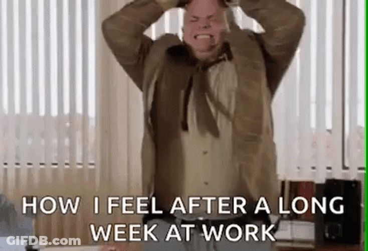 How I Feel After Friday Work GIF