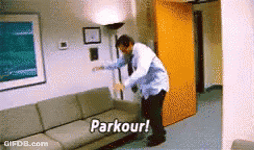 How I Handle My Day Parkour GIF
