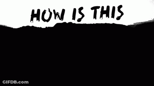 How Is This Paradise Written On A Black Background GIF