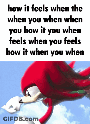 How It Feels When Knuckles GIF